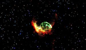 Thor's Helmet refers to both an emission nebula in the constellation Canis Major, also known as NGC 2359, and a replica helmet from Norse mythology