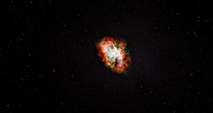 The Crab Nebula is a supernova remnant formed from the explosion of a massive star observed by Chinese astronomers in 1054 AD
